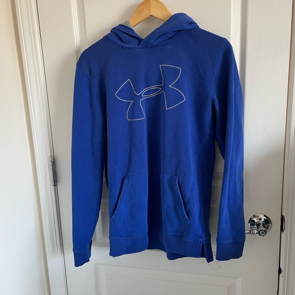 Blue under Armour logo youth extra large sweatshirt Sz XL